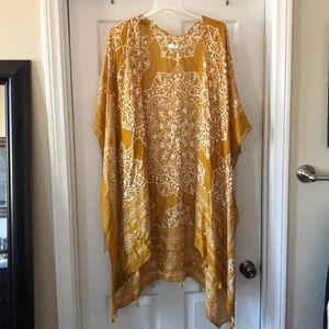 Fall Mustard Kimono with Tassels!
